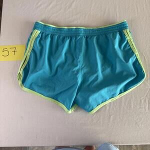 The North Face Athletic Shorts Blue with Lime Trim Size XL